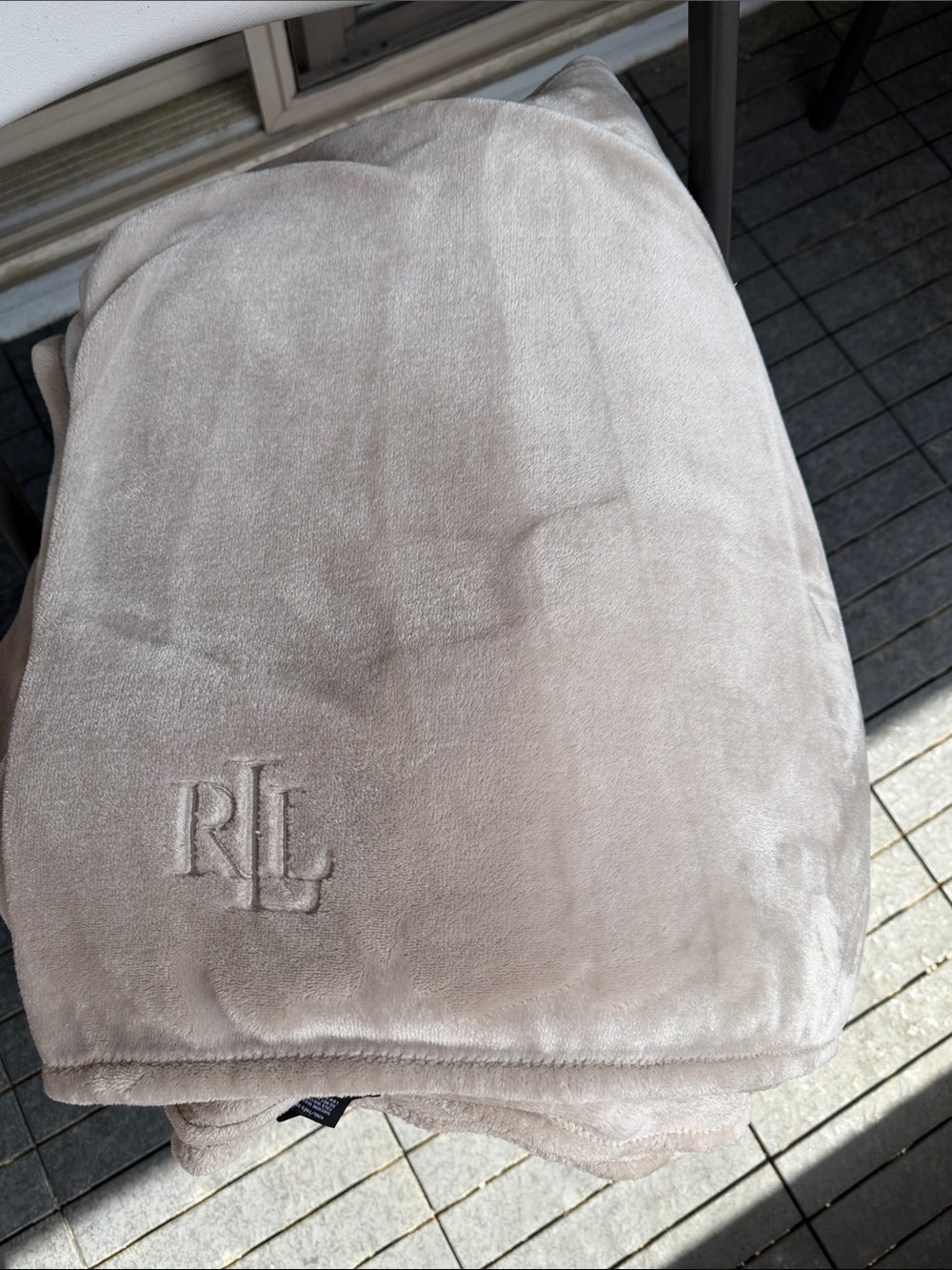 Lauren Ralph Lauren King Size Plush Velvet Throw Blanket